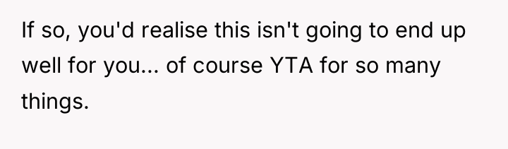 If so, you'd realise this isn't going to end up...