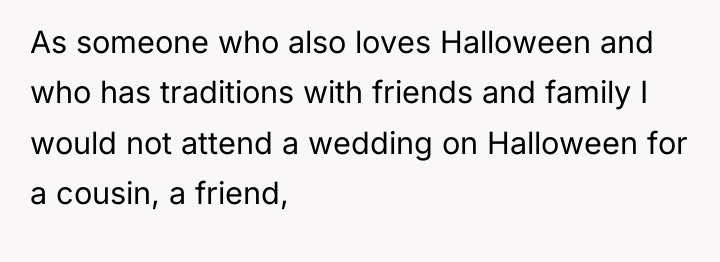 As someone who also loves Halloween and who has traditions...