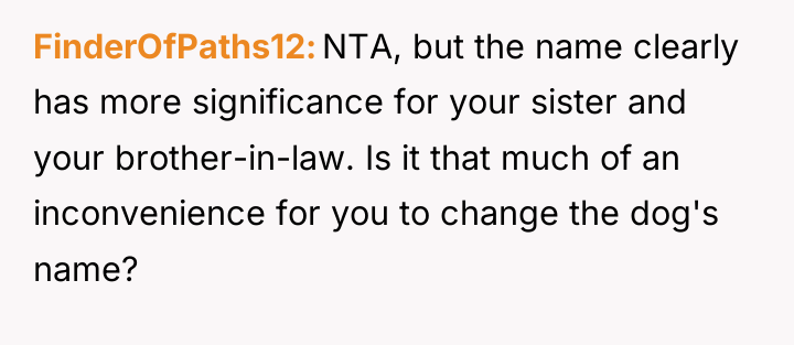 FinderOfPaths12 NTA, but the name clearly has more significance for...