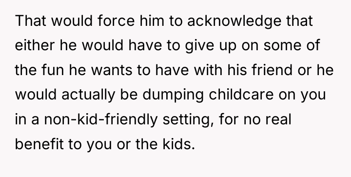 That would force him to acknowledge that either he would...