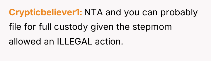 Crypticbeliever1 NTA and you can probably file for full custody...