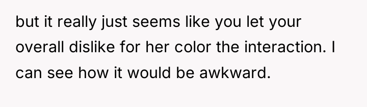 but it really just seems like you let your overall...