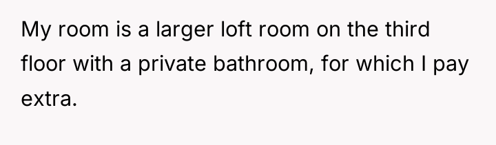 My room is a larger loft room on the third...