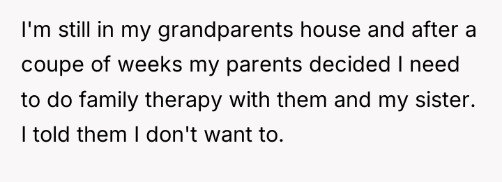 I'm still in my grandparents house and after a coupe...