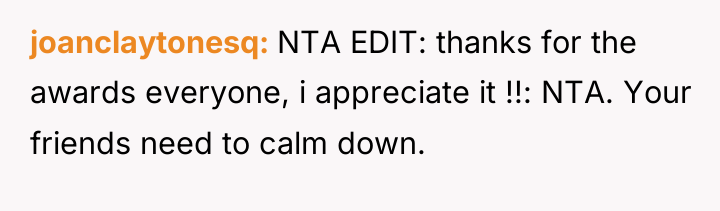 joanclaytonesq NTA EDIT: thanks for the awards everyone, i appreciate...