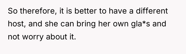 So therefore, it is better to have a different host,...