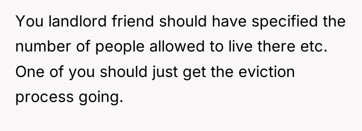 You landlord friend should have specified the number of people...