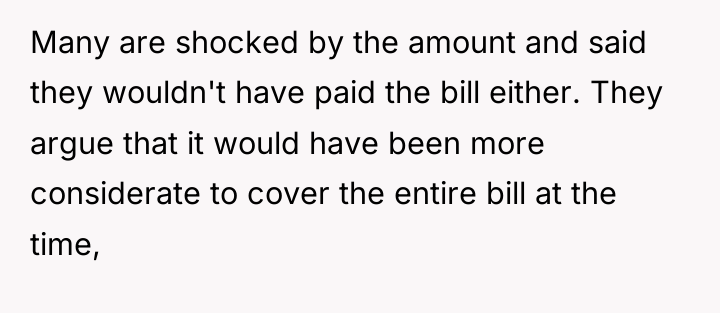 Many are shocked by the amount and said they wouldn't...