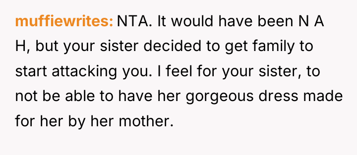 muffiewrites NTA. It would have been N A H, but...