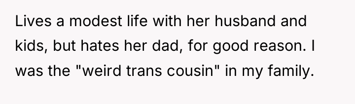 Lives a modest life with her husband and kids, but...