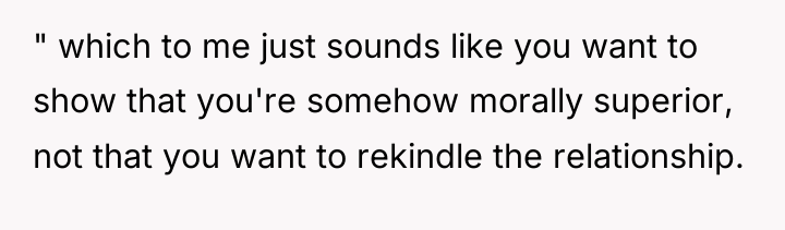 " which to me just sounds like you want to...