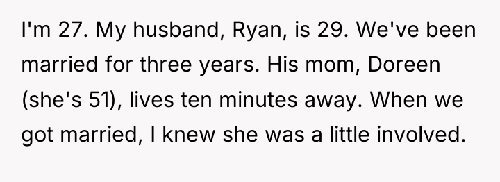 I'm 27. My husband, Ryan, is 29. We've been married...