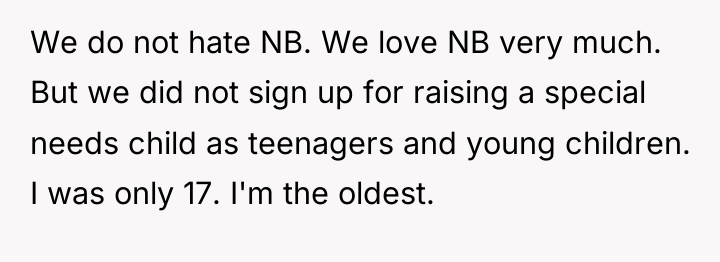 We do not hate NB. We love NB very much....