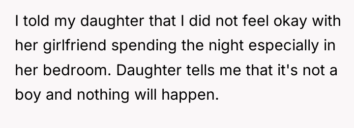 I told my daughter that I did not feel okay...