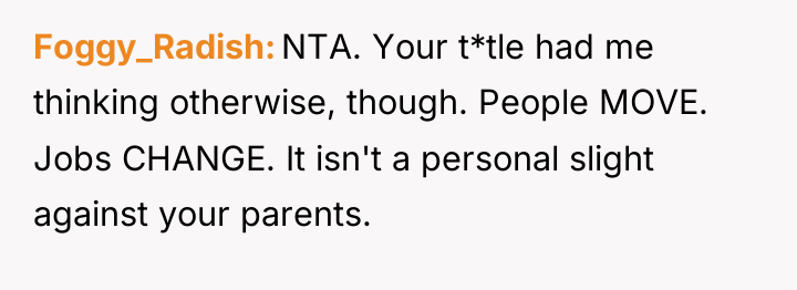Foggy_Radish NTA. Your t*tle had me thinking otherwise, though. People...