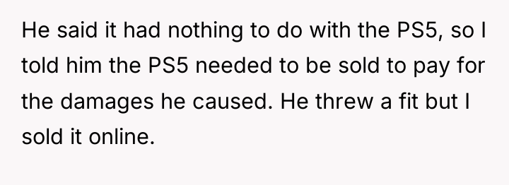 He said it had nothing to do with the PS5,...