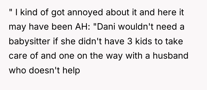" I kind of got annoyed about it and here...