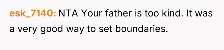 esk_7140 NTA Your father is too kind. It was a...