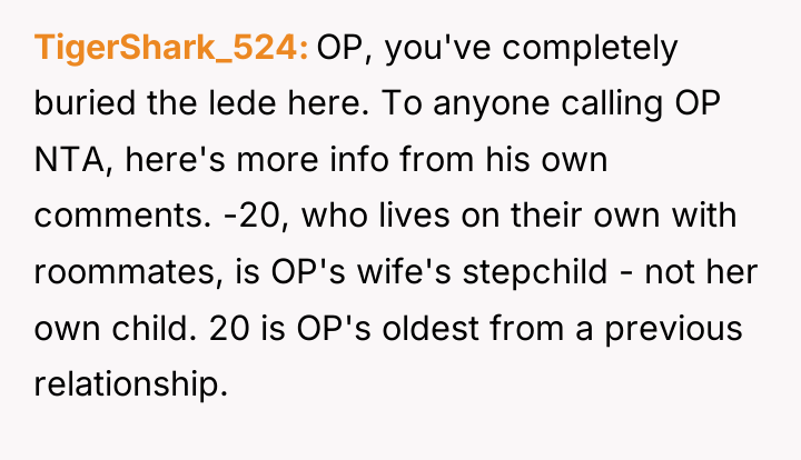 TigerShark_524 OP, you've completely buried the lede here. To anyone...