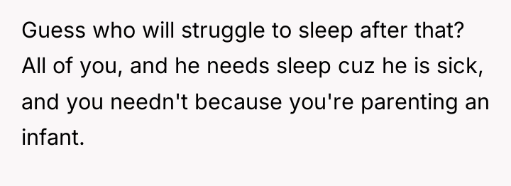 Guess who will struggle to sleep after that? All of...
