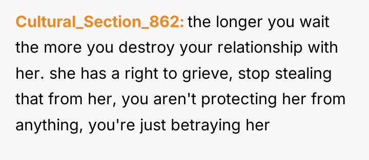 Cultural_Section_862 the longer you wait the more you destroy your...
