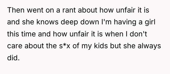 Then went on a rant about how unfair it is...
