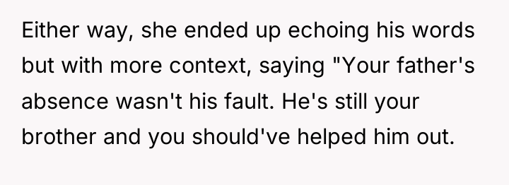 Either way, she ended up echoing his words but with...