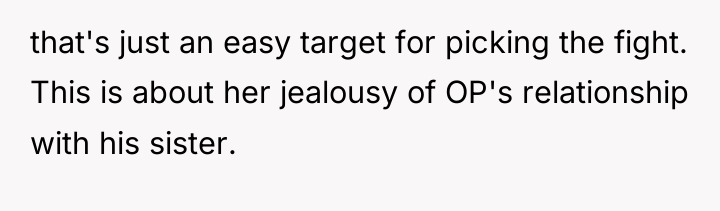 that's just an easy target for picking the fight. This...