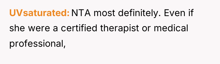 UVsaturated NTA most definitely. Even if she were a certified...