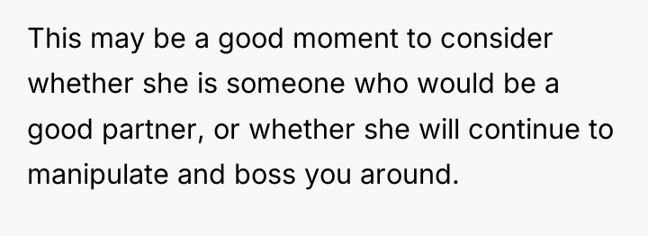 This may be a good moment to consider whether she...