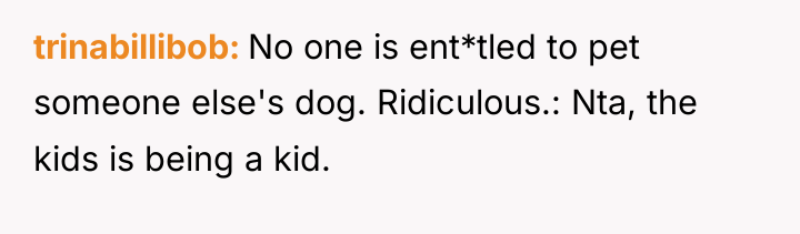trinabillibob No one is ent*tled to pet someone else's dog....