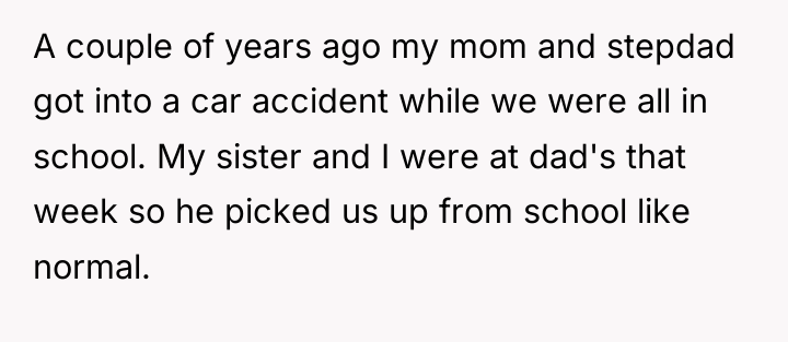 A couple of years ago my mom and stepdad got...
