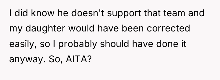 I did know he doesn't support that team and my...
