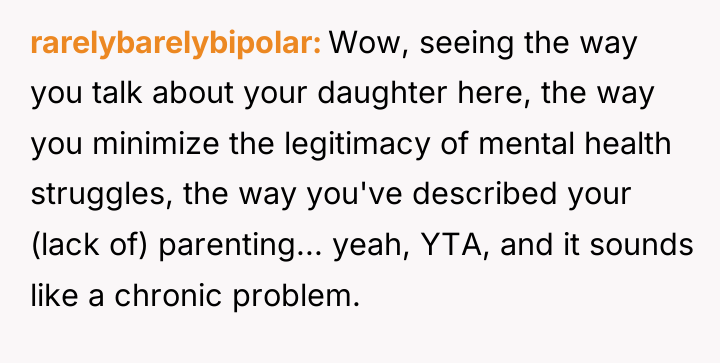rarelybarelybipolar Wow, seeing the way you talk about your daughter...