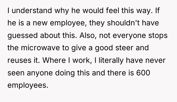I understand why he would feel this way. If he...