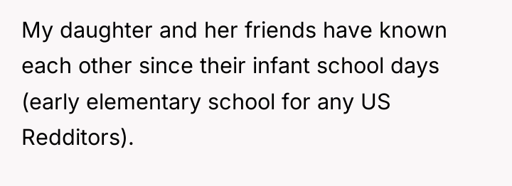 My daughter and her friends have known each other since...