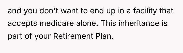 and you don't want to end up in a facility...