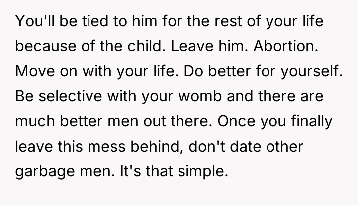 You'll be tied to him for the rest of your...