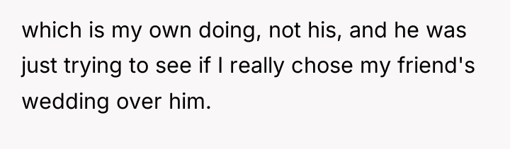 which is my own doing, not his, and he was...