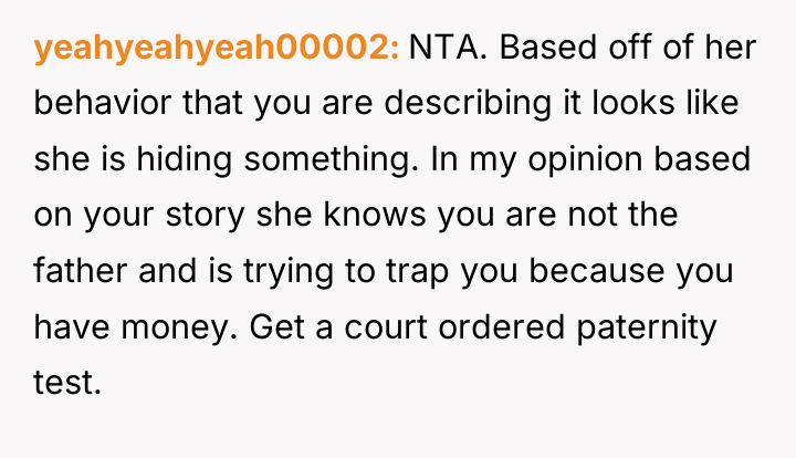 yeahyeahyeah00002 NTA. Based off of her behavior that you are...