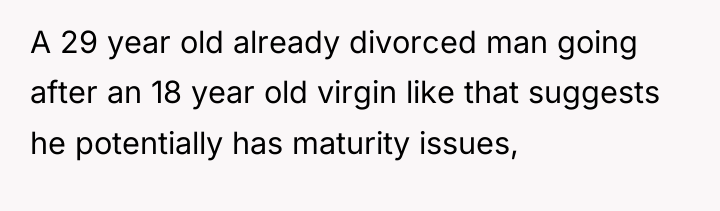 A 29 year old already divorced man going after an...