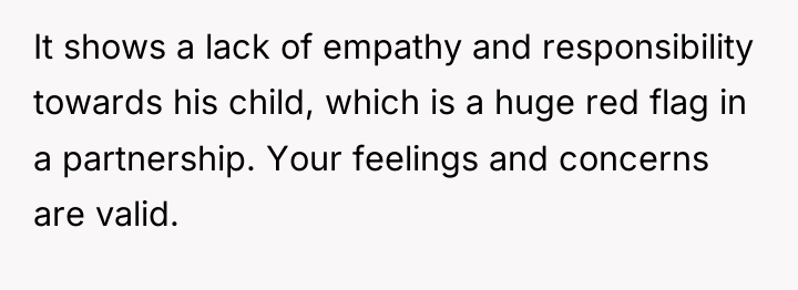 It shows a lack of empathy and responsibility towards his...
