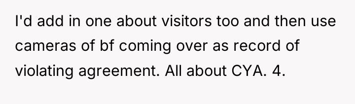 I'd add in one about visitors too and then use...