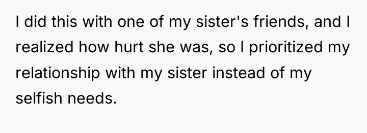 I did this with one of my sister's friends, and...