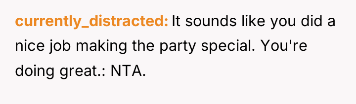currently_distracted It sounds like you did a nice job making...