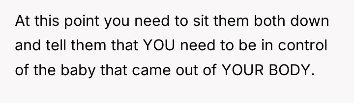 At this point you need to sit them both down...