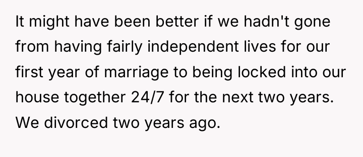 It might have been better if we hadn't gone from...