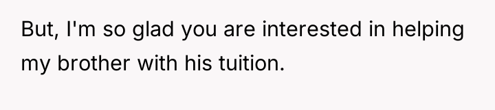 But, I'm so glad you are interested in helping my...