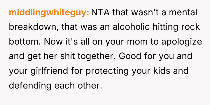 middlingwhiteguy NTA that wasn't a mental breakdown, that was an...