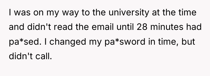 I was on my way to the university at the...